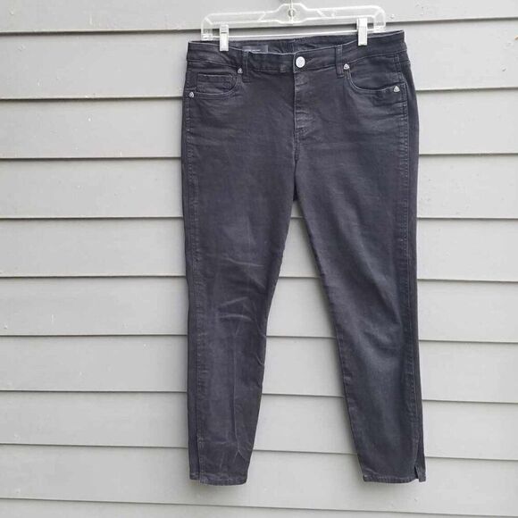 Kut from the Kloth Black Dakota Ankle Skinny Jeans size 10 - Picture 12 of 13